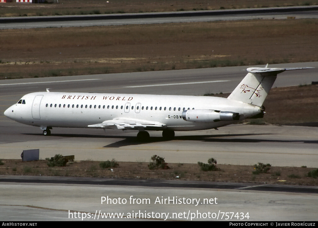 Aircraft Photo of G-OBWD | BAC 111-518FG One-Eleven | British World Airlines | AirHistory.net #757434