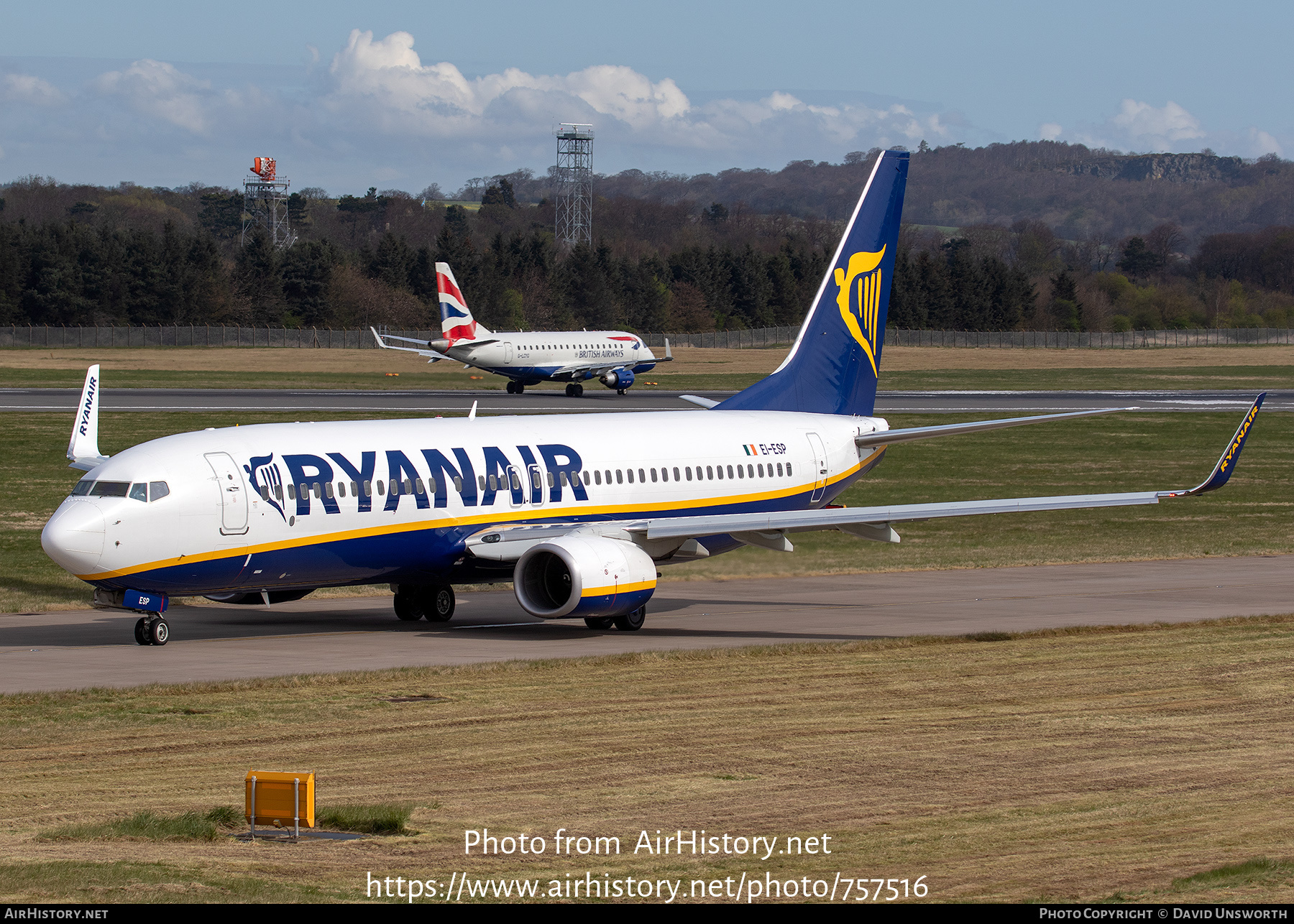 Aircraft Photo of EI-ESP | Boeing 737-8AS | Ryanair | AirHistory.net #757516