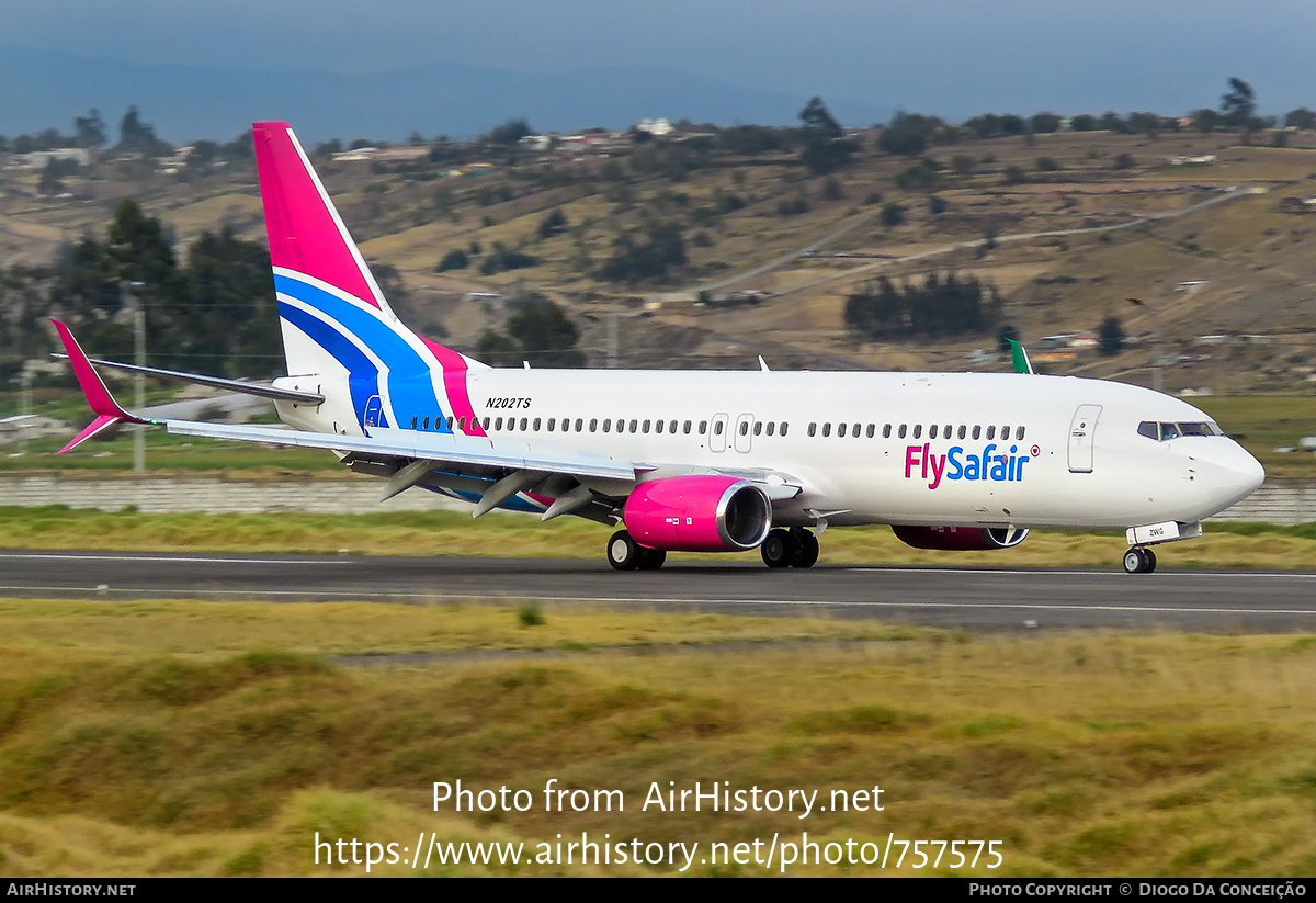 Aircraft Photo of N202TS | Boeing 737-8LD | FlySafair | AirHistory.net #757575