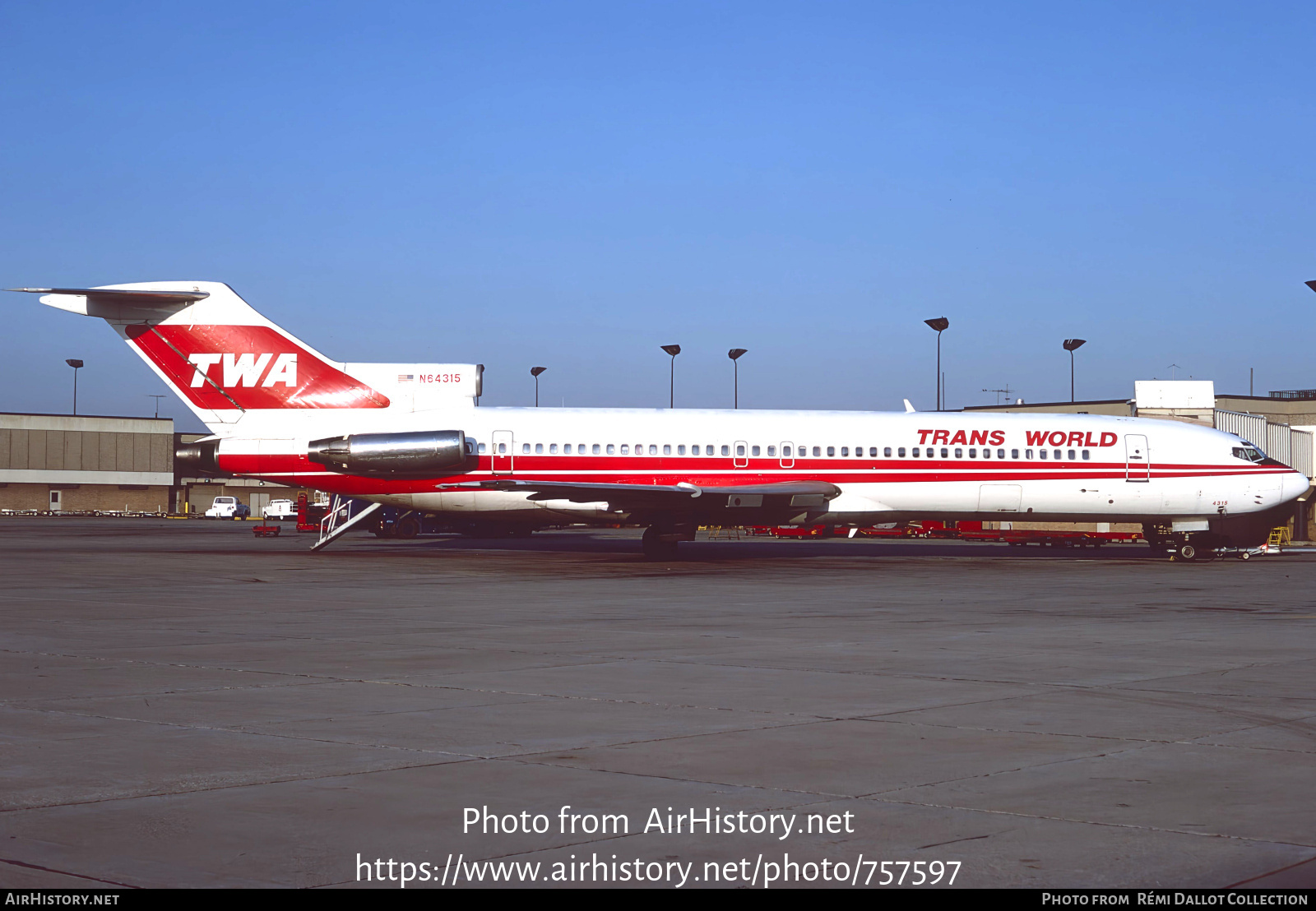 Aircraft Photo of N64315 | Boeing 727-231 | Trans World Airlines - TWA | AirHistory.net #757597