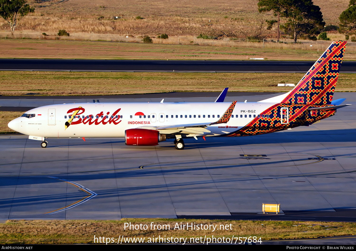 Aircraft Photo of PK-BGZ | Boeing 737-8U3 | Batik Air | AirHistory.net #757684