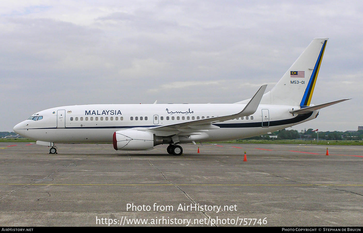 Aircraft Photo of M53-01 | Boeing 737-7H6 BBJ | Malaysia - Air Force | AirHistory.net #757746