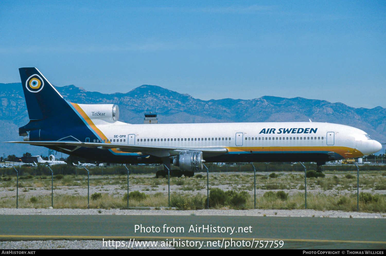 Aircraft Photo of SE-DPR | Lockheed L-1011-385 TriStar 100 | Air Sweden | AirHistory.net #757759