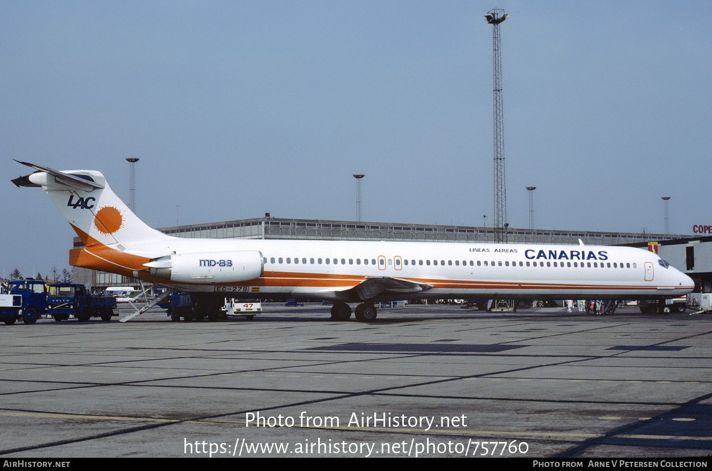 Aircraft Photo of EC-279 | McDonnell Douglas MD-83 (DC-9-83) | Líneas Aéreas Canarias - LAC | AirHistory.net #757760