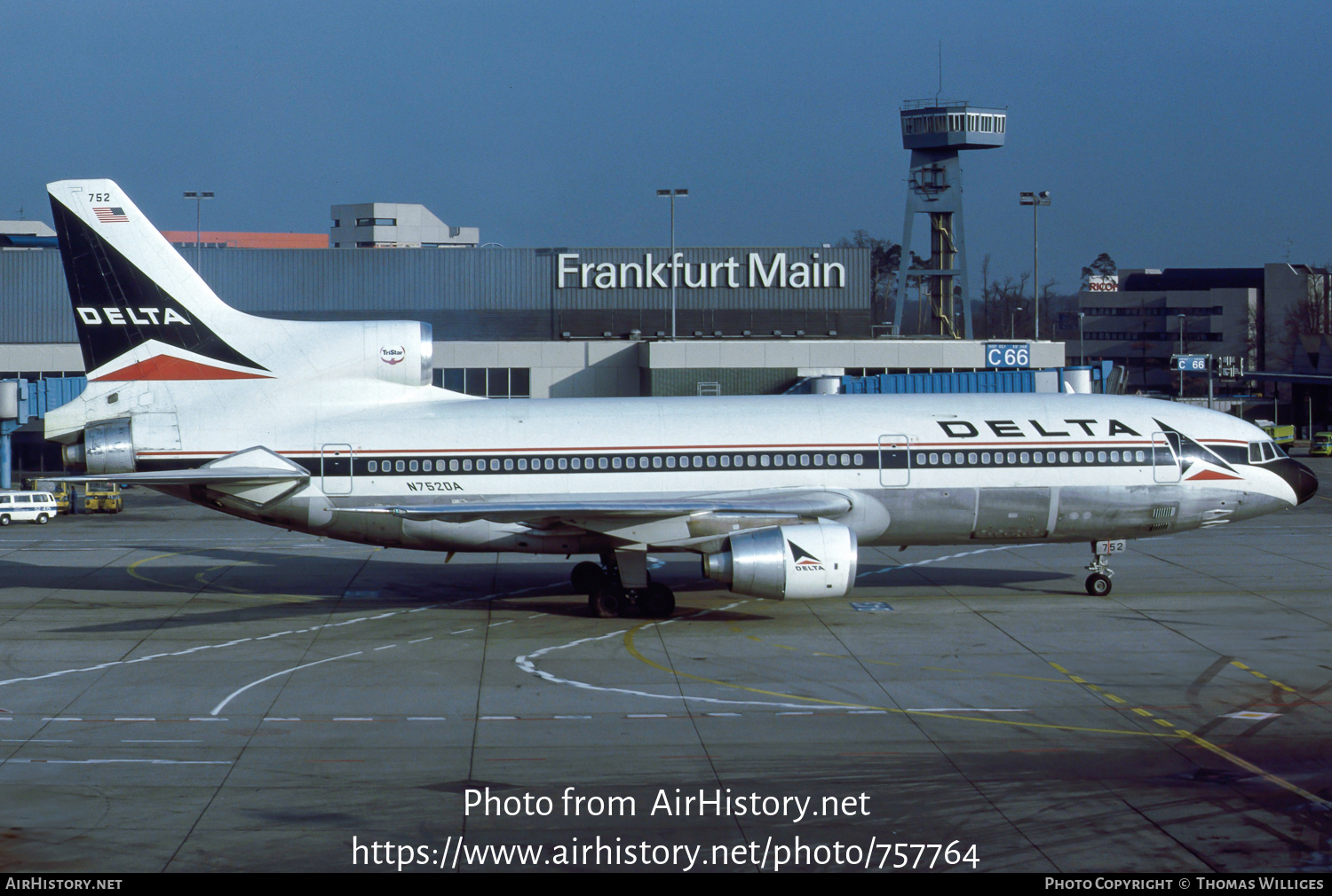 Aircraft Photo of N752DA | Lockheed L-1011-385-3 TriStar 500 | Delta Air Lines | AirHistory.net #757764