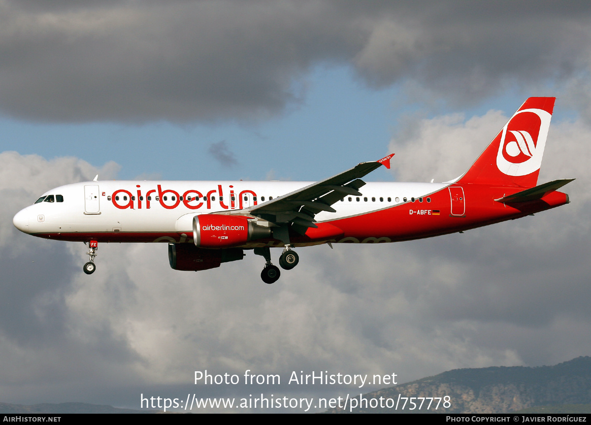 Aircraft Photo of D-ABFE | Airbus A320-214 | Air Berlin | AirHistory.net #757778