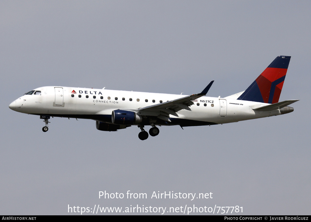 Aircraft Photo of N621CZ | Embraer 170LR (ERJ-170-100LR) | Delta Connection | AirHistory.net #757781