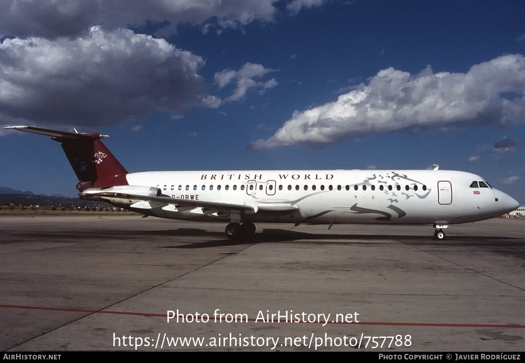 Aircraft Photo of G-OBWE | BAC 111-531FS One-Eleven | British World Airlines | AirHistory.net #757788