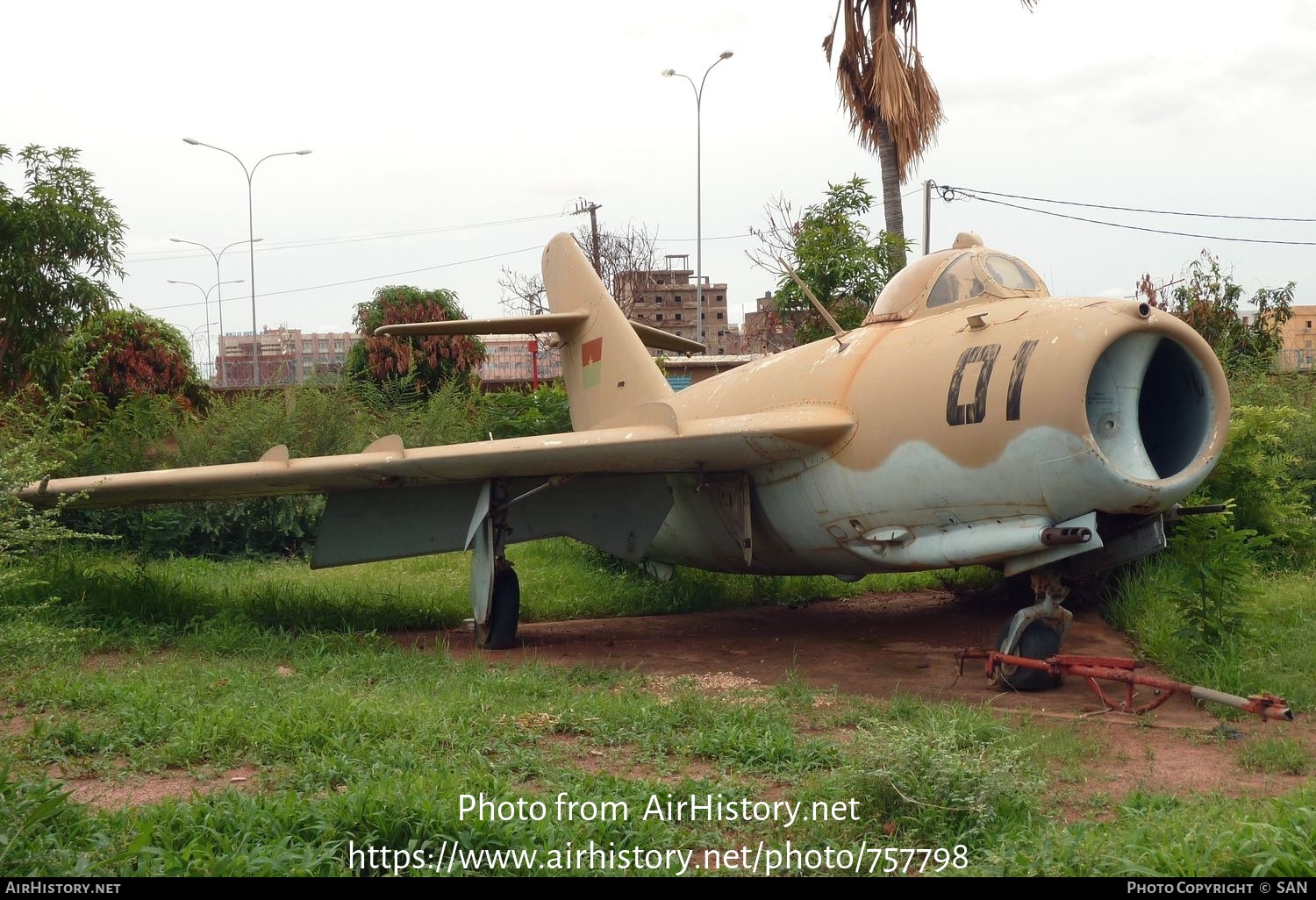 Aircraft Photo of BF-8401 / 01 | Mikoyan-Gurevich MiG-17F Fresco | Burkina Faso - Air Force | AirHistory.net #757798