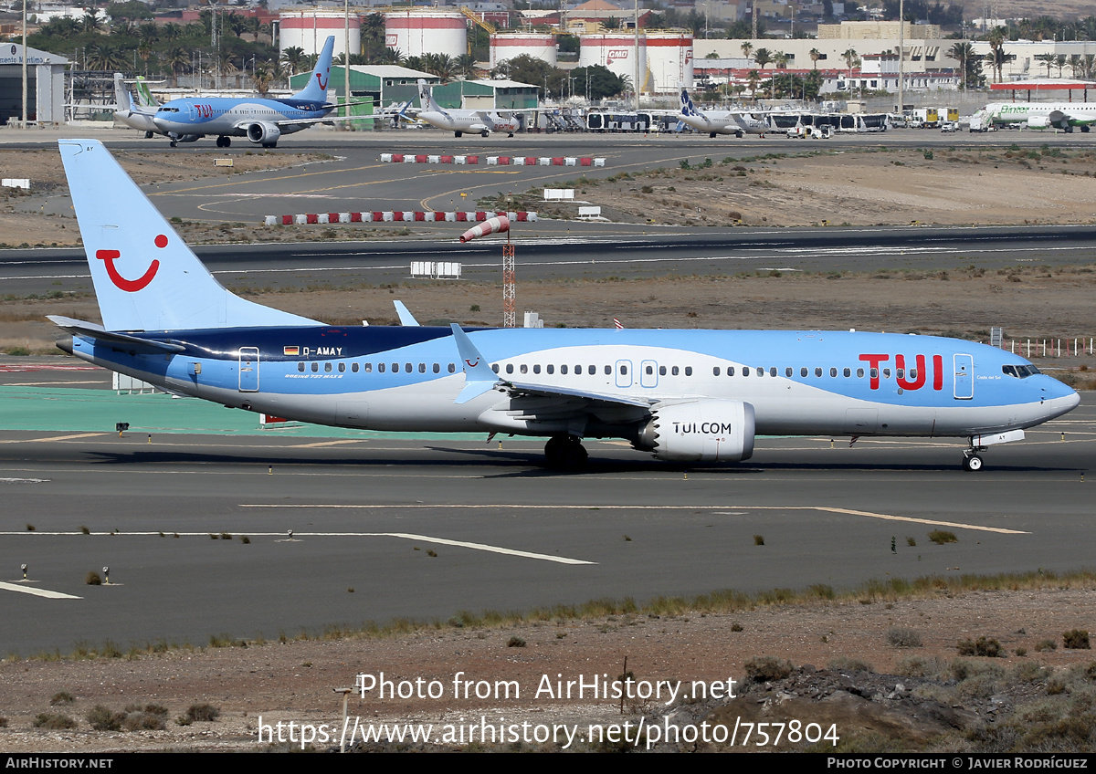 Aircraft Photo of D-AMAY | Boeing 737-8 Max 8 | TUI | AirHistory.net #757804