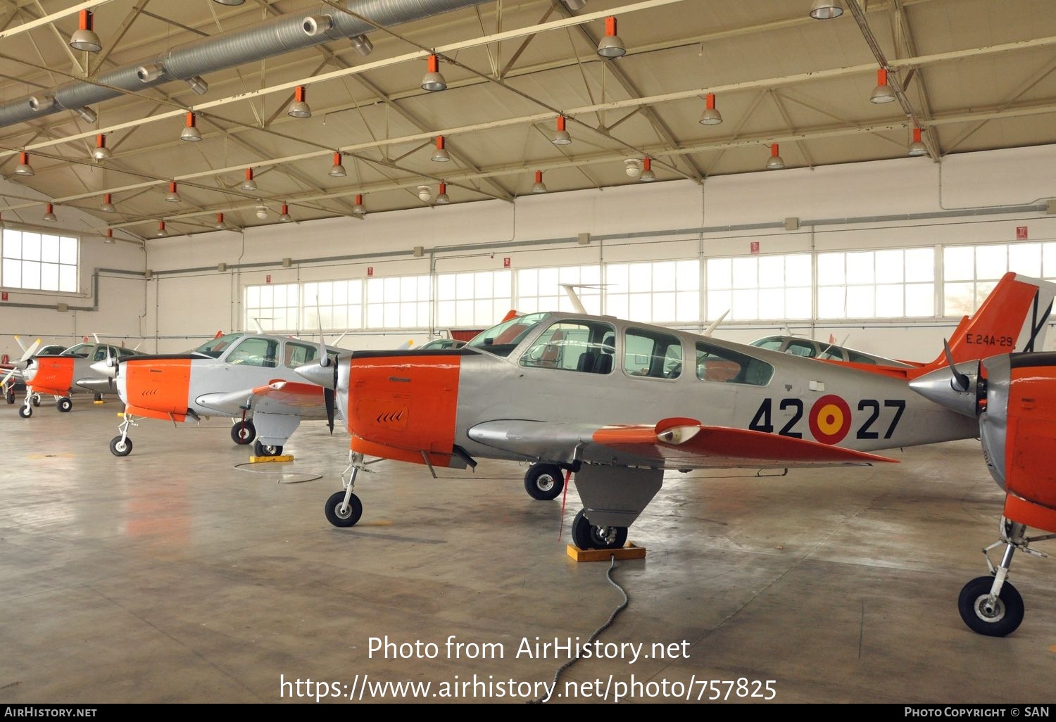 Aircraft Photo of E.24A-29 | Beech F33C Bonanza | Spain - Air Force | AirHistory.net #757825