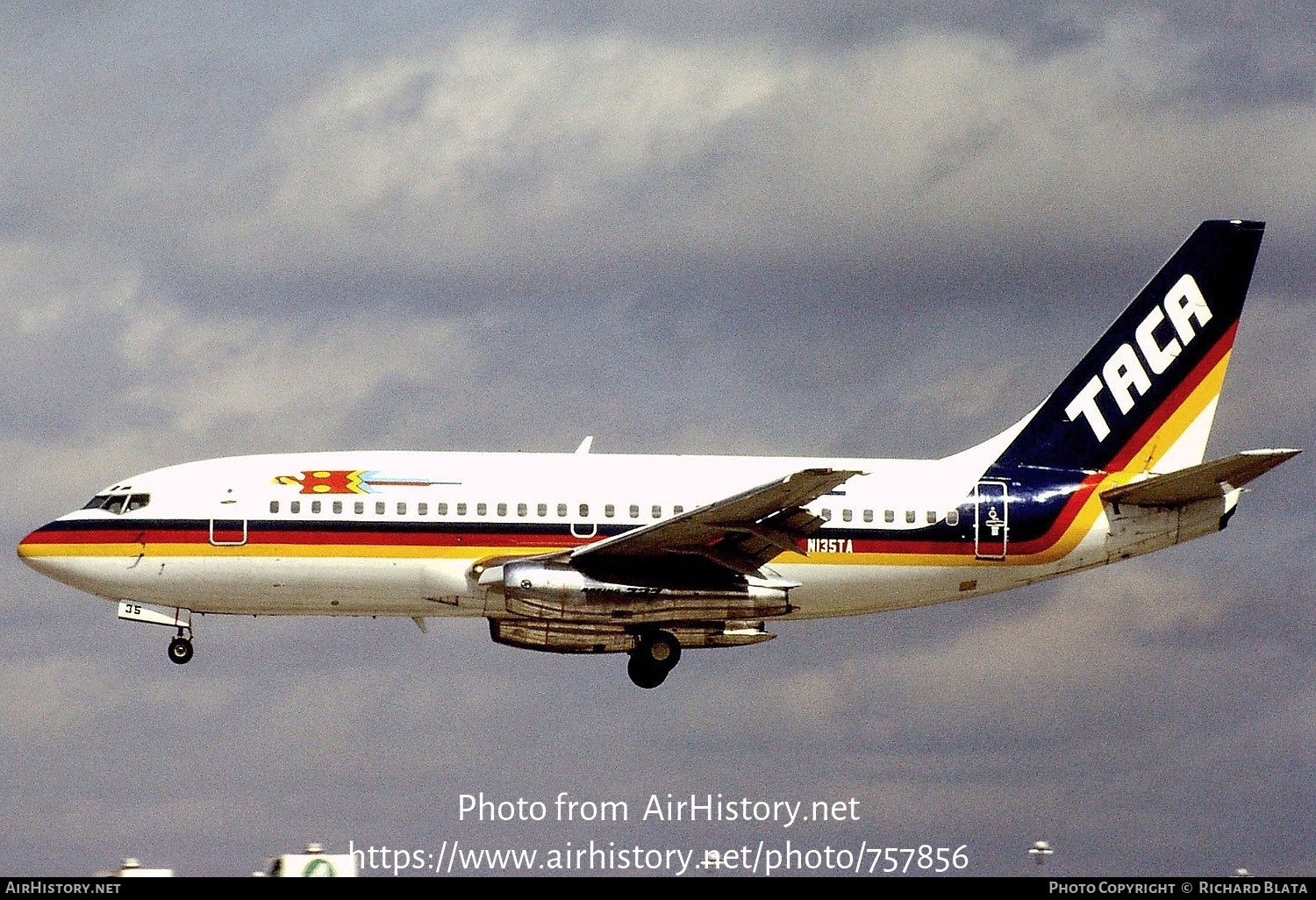 Aircraft Photo of N135TA | Boeing 737-222 | TACA - Transportes Aéreos Centro Americanos | AirHistory.net #757856