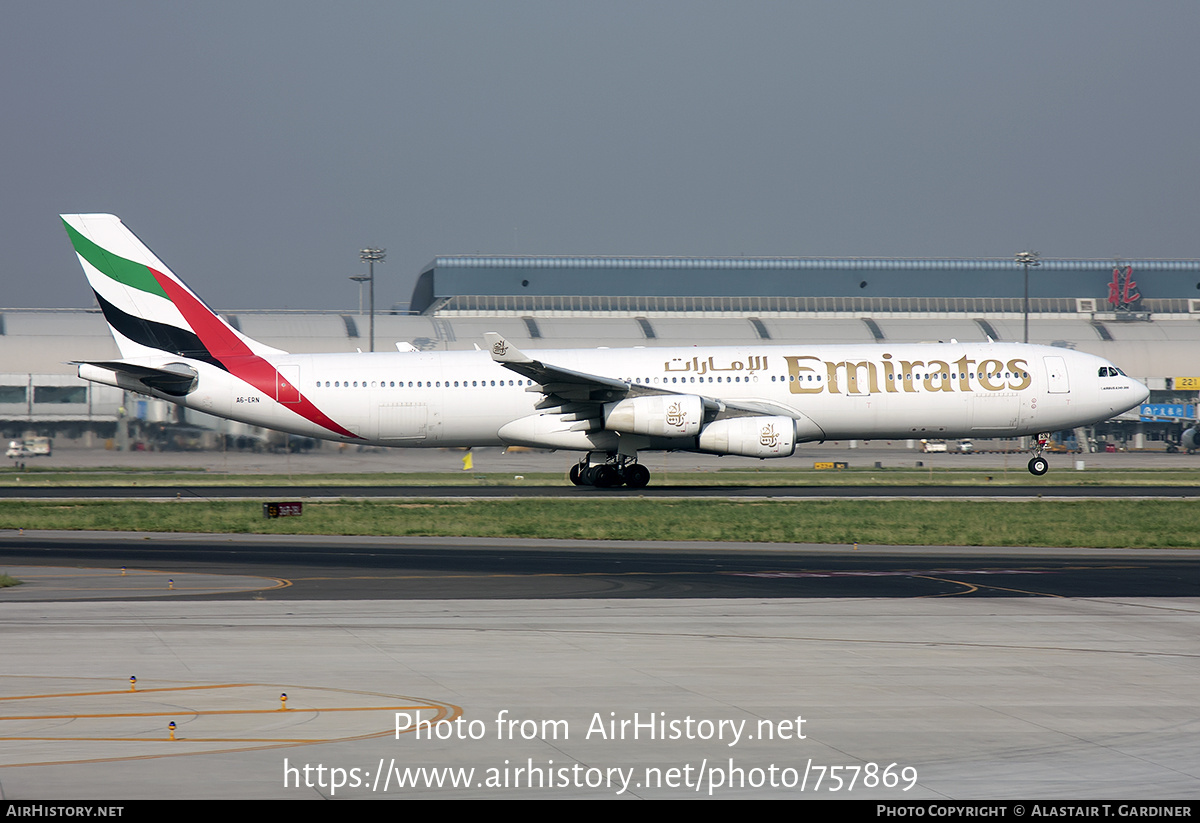 Aircraft Photo of A6-ERN | Airbus A340-313 | Emirates | AirHistory.net #757869