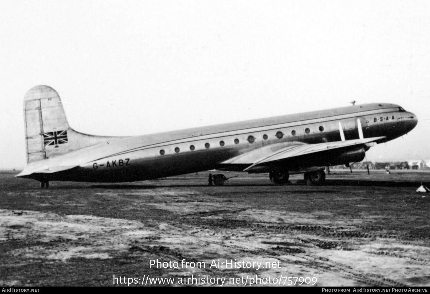 Aircraft Photo of G-AKBZ | Avro 689 Tudor 5 | British South American Airways - BSAA | AirHistory.net #757909