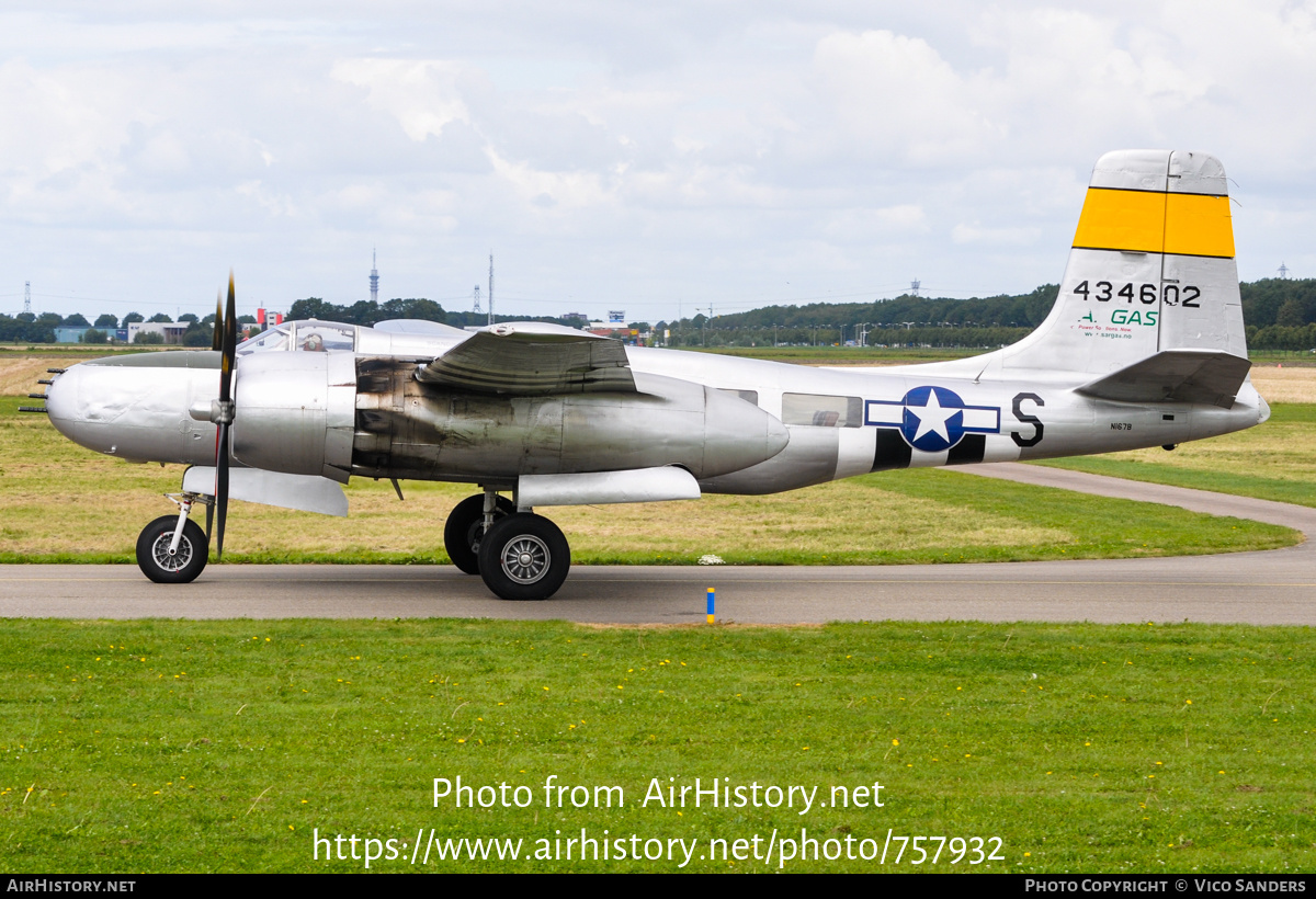 Aircraft Photo of N167B / 434602 | Douglas A-26B Invader | Scandinavian Historic Flight | USA - Air Force | AirHistory.net #757932