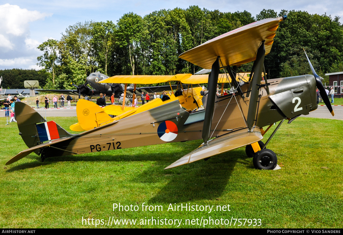 Aircraft Photo of PH-CSL / PG712 | De Havilland D.H. 82A Tiger Moth II | Netherlands - Air Force | AirHistory.net #757933