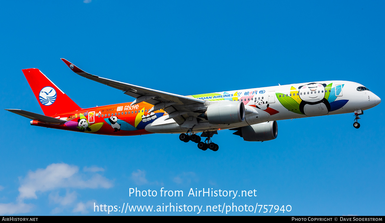 Aircraft Photo of B-325J | Airbus A350-941 | Sichuan Airlines | AirHistory.net #757940