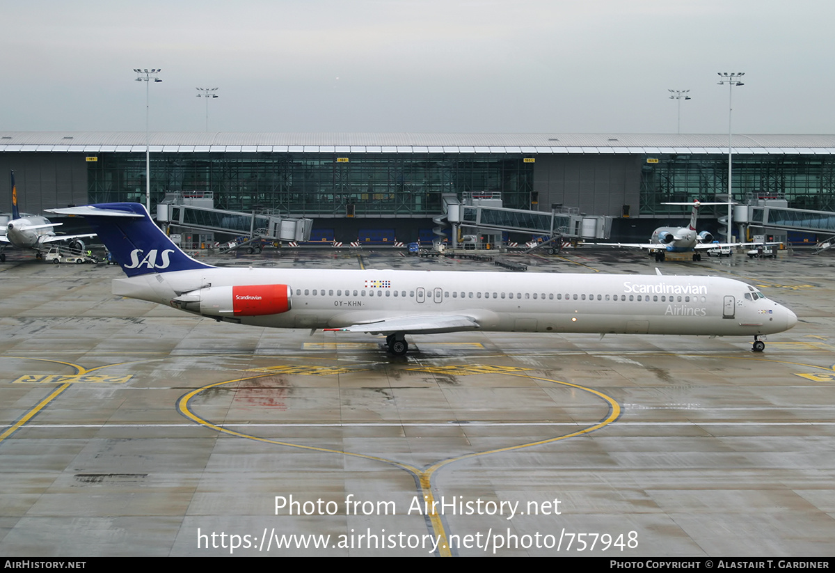 Aircraft Photo of OY-KHN | McDonnell Douglas MD-82 (DC-9-82) | Scandinavian Airlines - SAS | AirHistory.net #757948