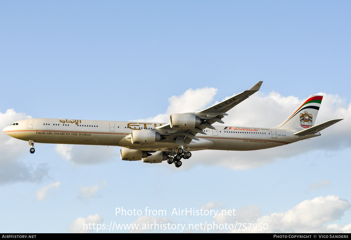 Aircraft Photo of A6-EHK | Airbus A340-642 | Etihad Airways | AirHistory.net #757950