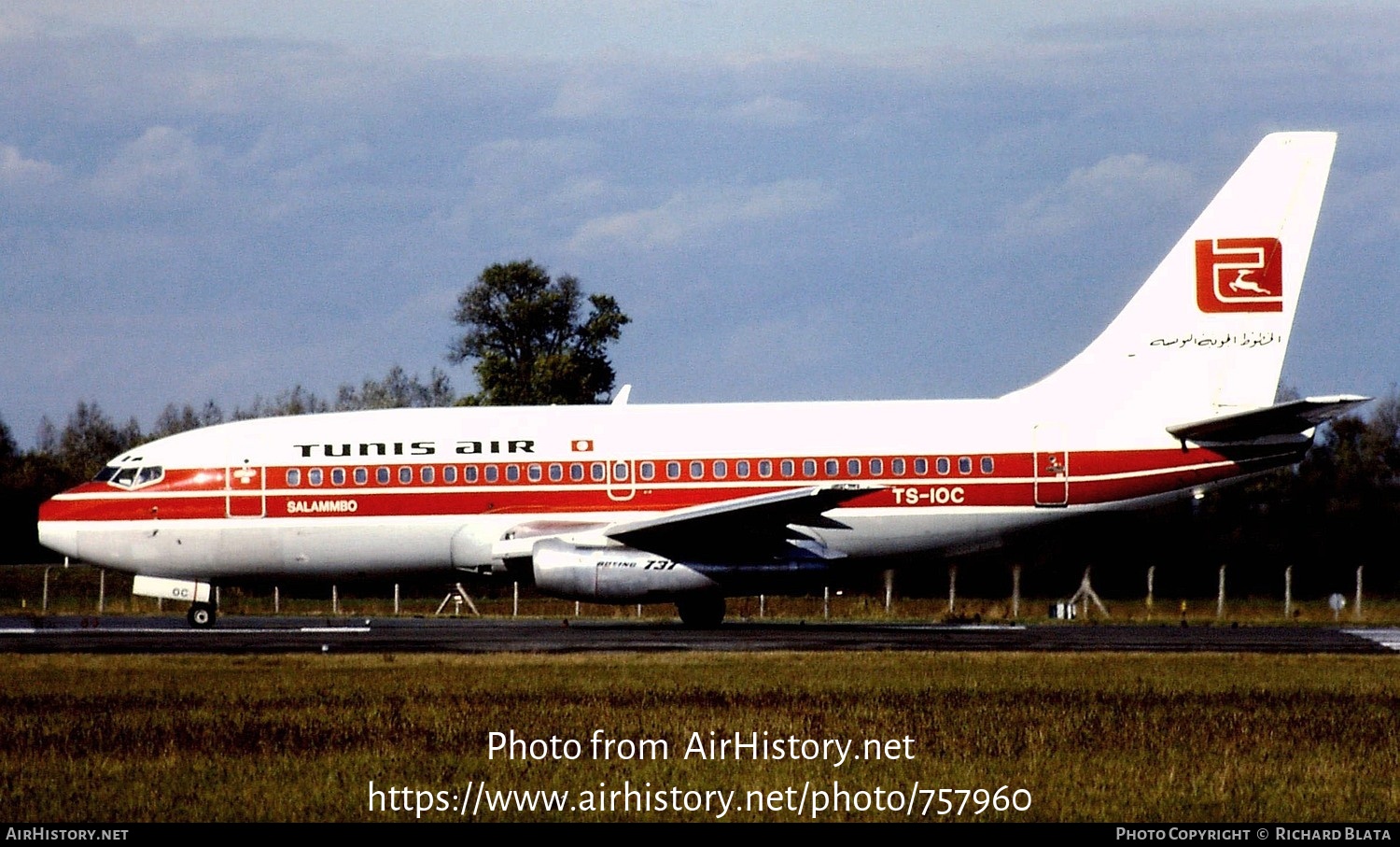 Aircraft Photo of TS-IOC | Boeing 737-2H3C/Adv | Tunis Air | AirHistory.net #757960