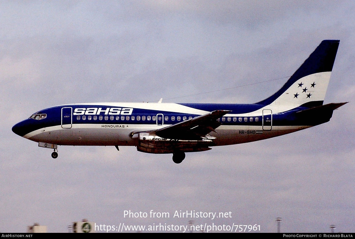 Aircraft Photo of HR-SHO | Boeing 737-2A3 | SAHSA - Servicio Aéreo de Honduras | AirHistory.net #757961