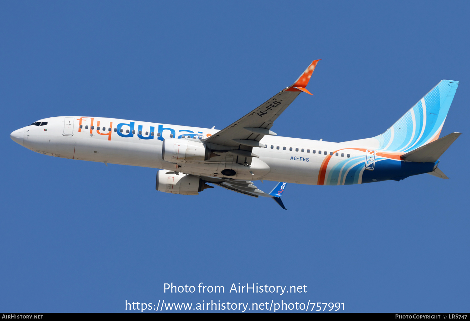 Aircraft Photo of A6-FES | Boeing 737-8KN | Flydubai | AirHistory.net #757991