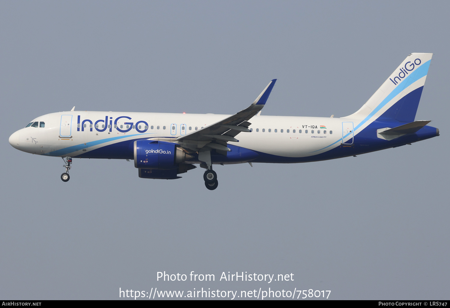 Aircraft Photo of VT-IQA | Airbus A320-251N | IndiGo | AirHistory.net #758017