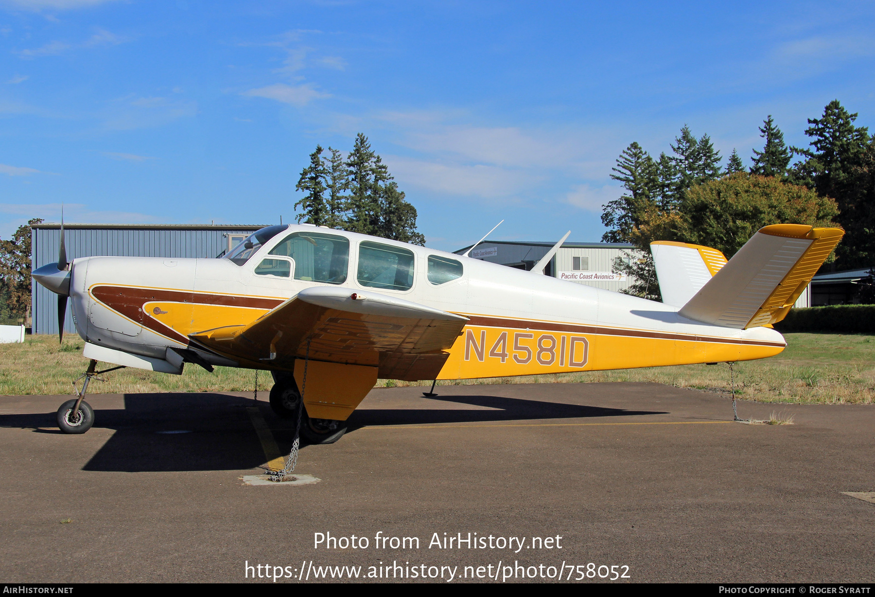 Aircraft Photo of N4581D | Beech G35 Bonanza | AirHistory.net #758052