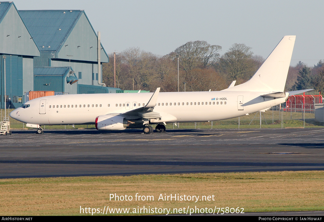 Aircraft Photo of G-HODL | Boeing 737-82R | AirHistory.net #758062