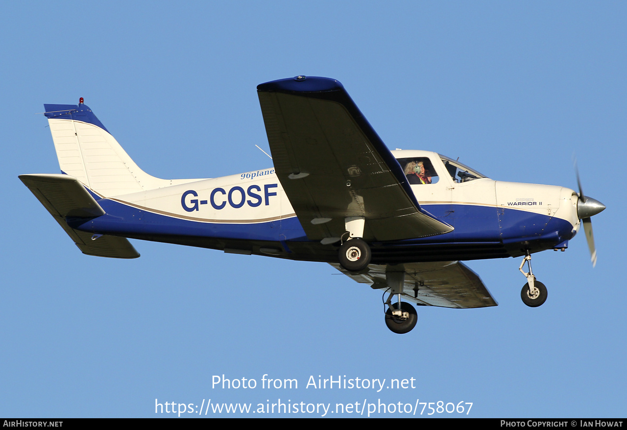 Aircraft Photo of G-COSF | Piper PA-28-161 Cherokee Warrior II | AirHistory.net #758067