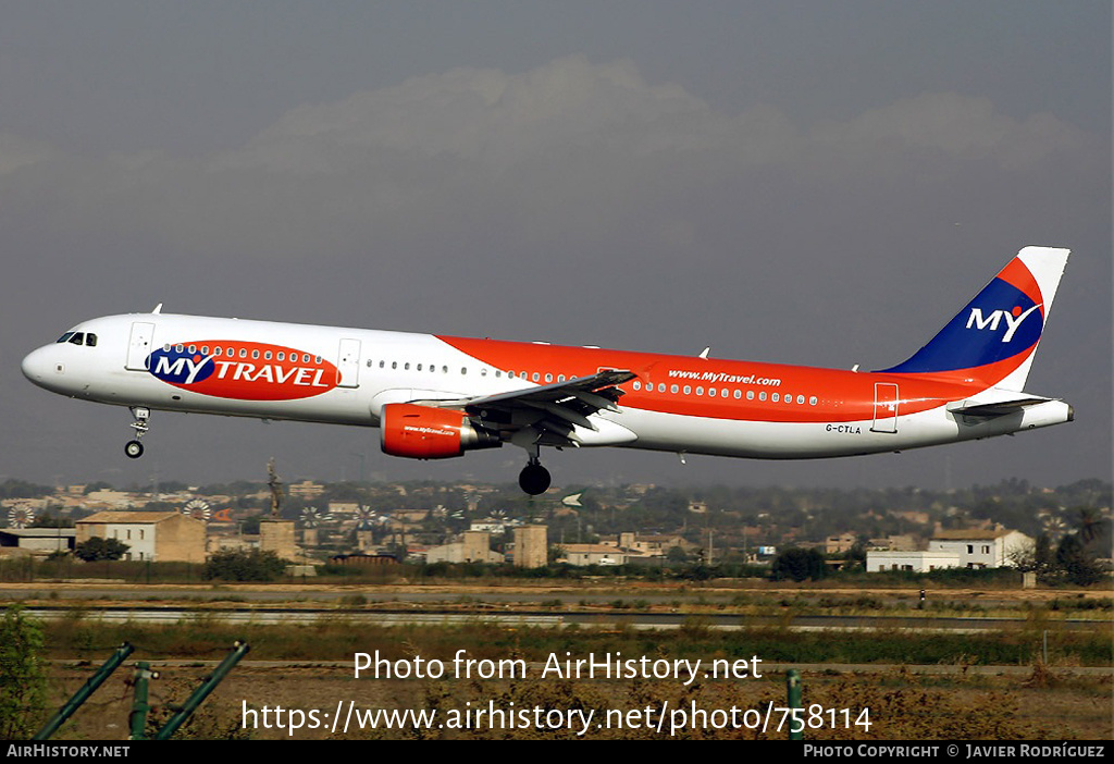 Aircraft Photo of G-CTLA | Airbus A321-211 | MyTravel Airways | AirHistory.net #758114