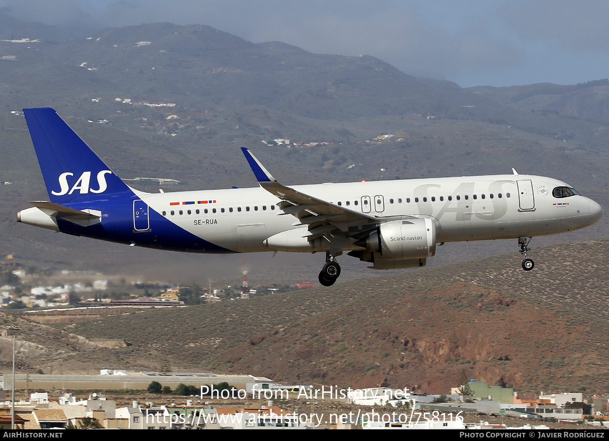 Aircraft Photo of SE-RUA | Airbus A320-251N | Scandinavian Airlines - SAS | AirHistory.net #758116