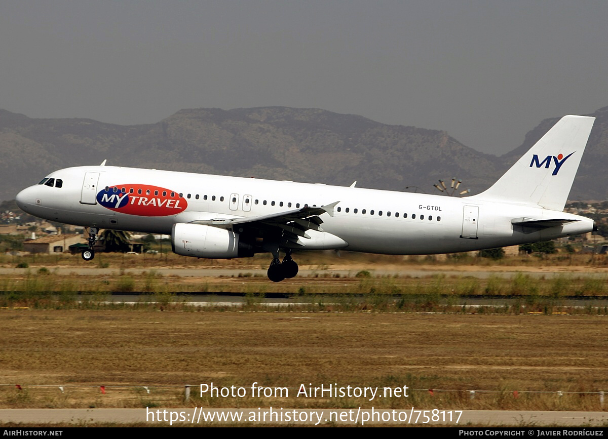 Aircraft Photo of G-GTDL | Airbus A320-231 | MyTravel Airways | AirHistory.net #758117