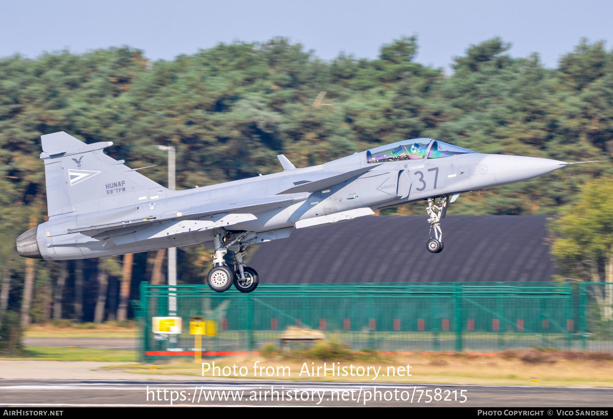 Aircraft Photo of 37 | Saab JAS 39C Gripen | Hungary - Air Force | AirHistory.net #758215