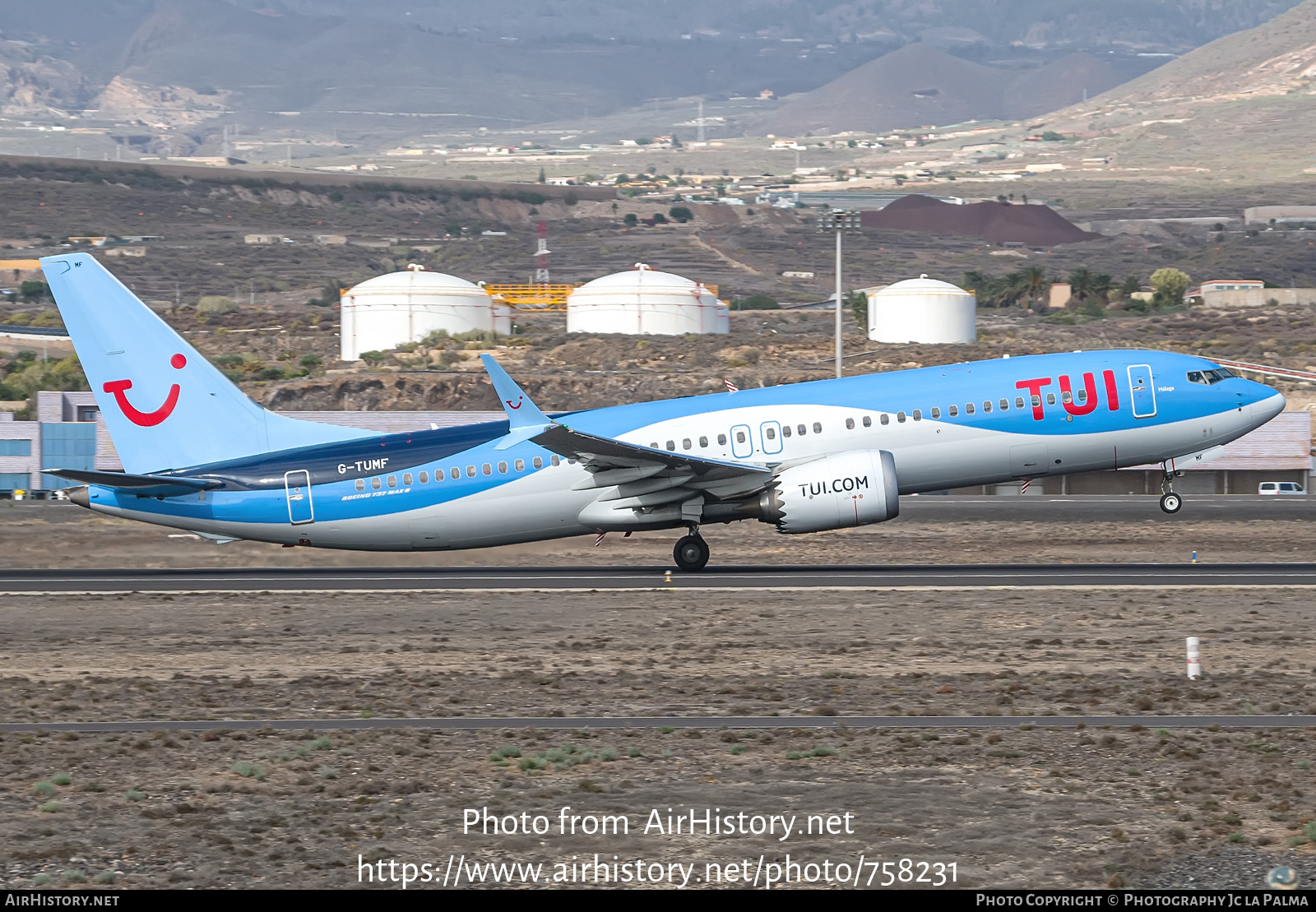 Aircraft Photo of G-TUMF | Boeing 737-8 Max 8 | TUI | AirHistory.net #758231