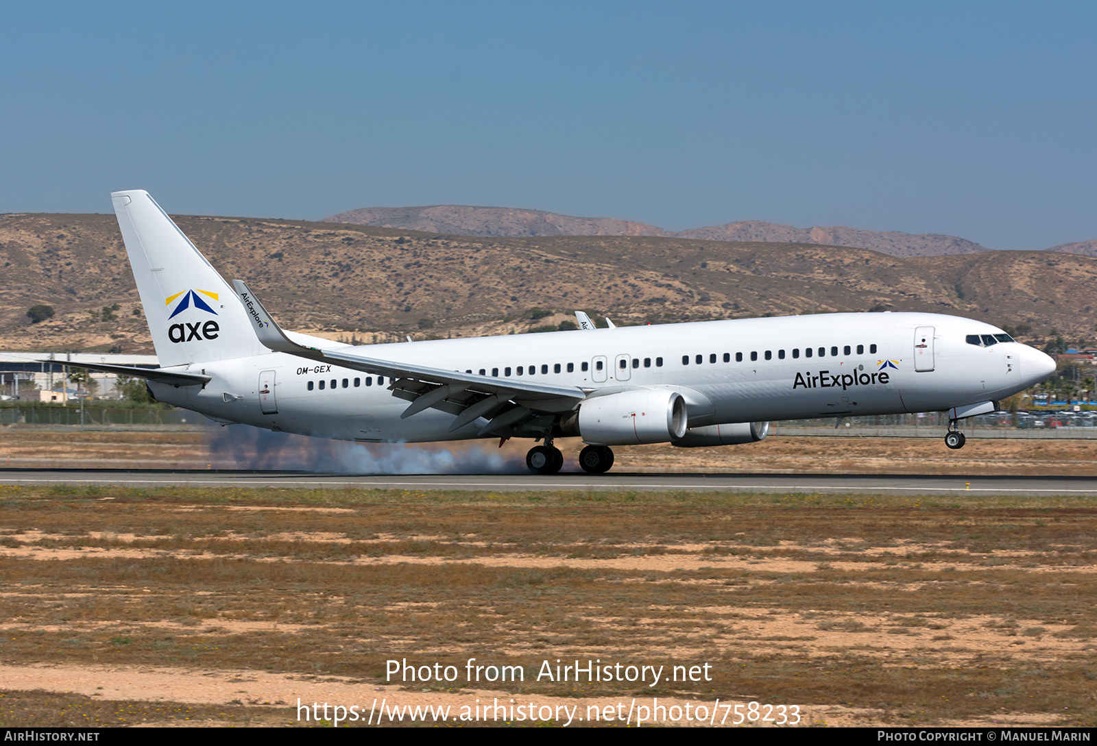 Aircraft Photo of OM-GEX | Boeing 737-8AS | AirExplore - Axe | AirHistory.net #758233