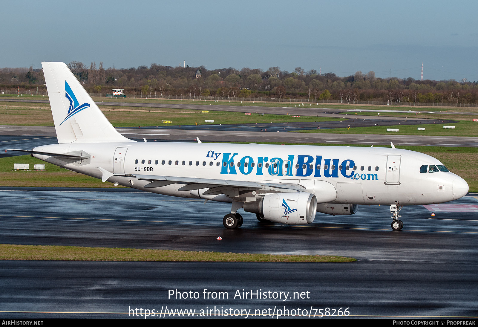 Aircraft Photo of SU-KBB | Airbus A319-112 | Koral Blue | AirHistory.net #758266