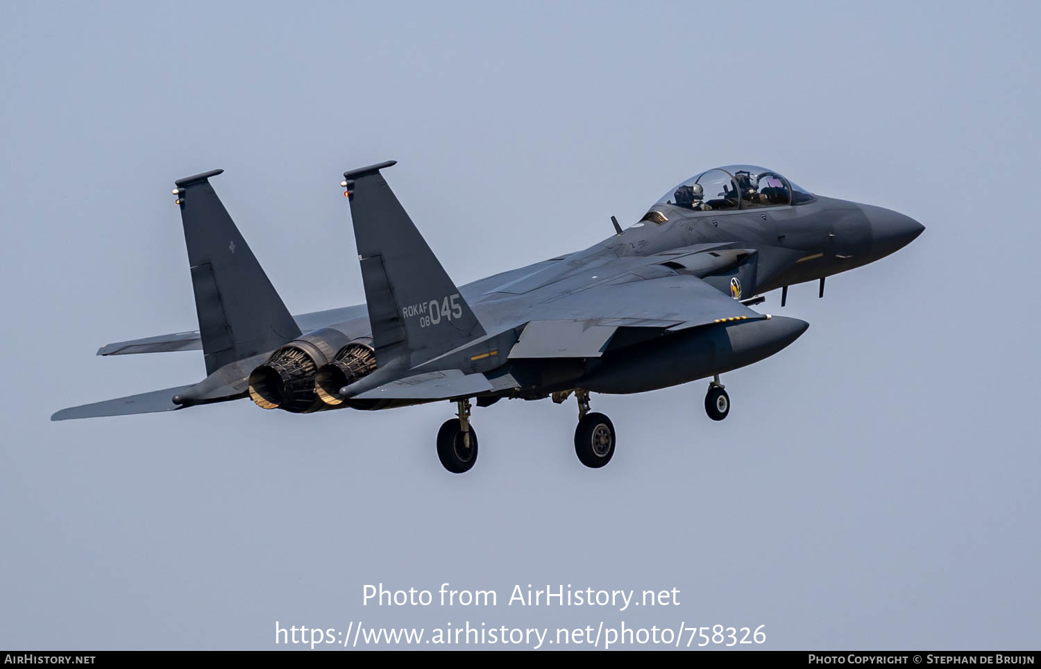 Aircraft Photo of 08-045 | Boeing F-15K Slam Eagle | South Korea - Air Force | AirHistory.net #758326