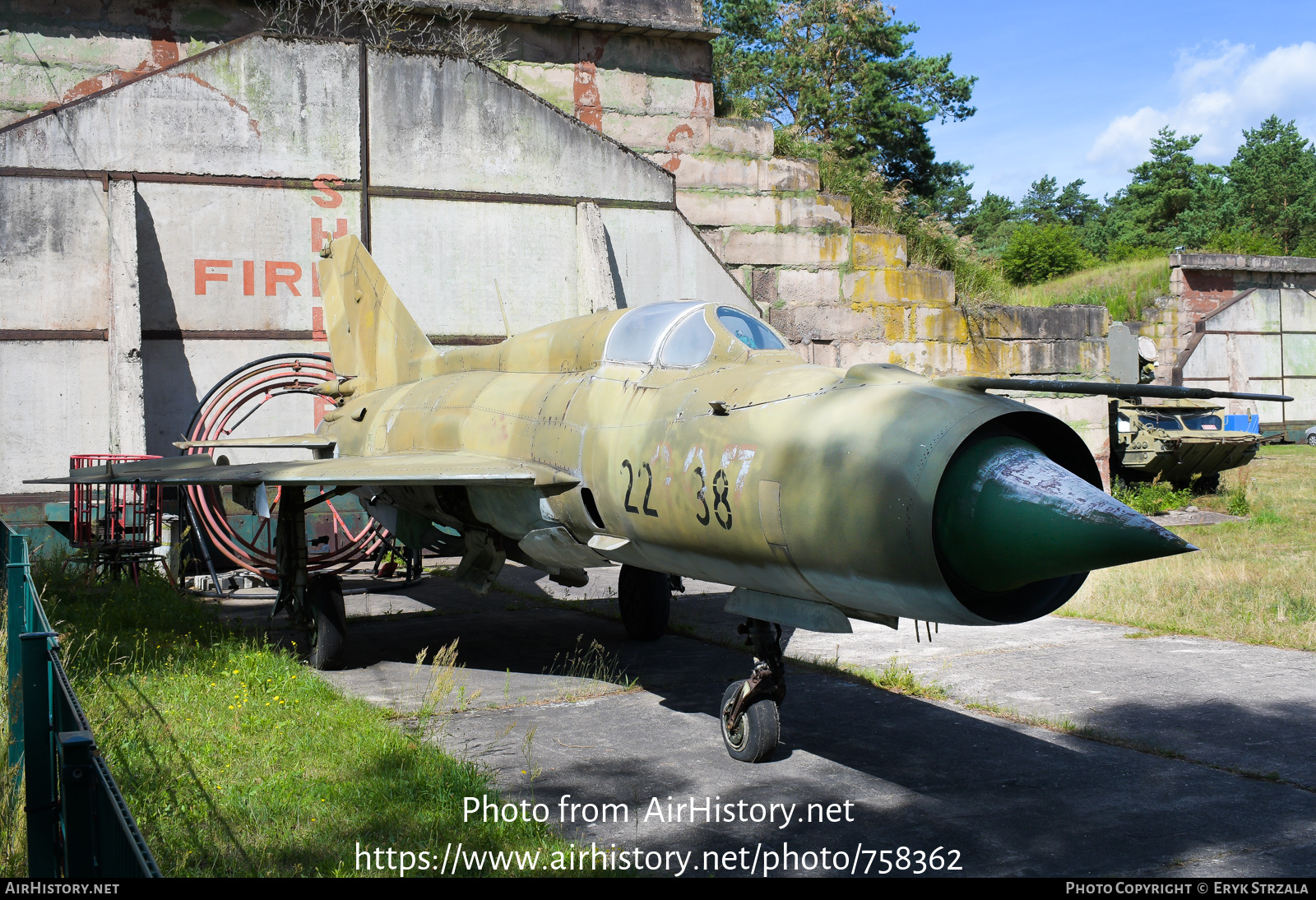 Aircraft Photo of 2238 / 897 | Mikoyan-Gurevich MiG-21SPS | Germany - Air Force | AirHistory.net #758362