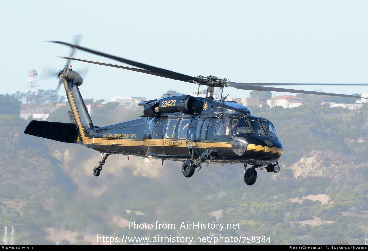 Aircraft Photo of 80-23423 / 23423 | Sikorsky UH-60A Black Hawk (S-70A) | USA - Customs | AirHistory.net #758384