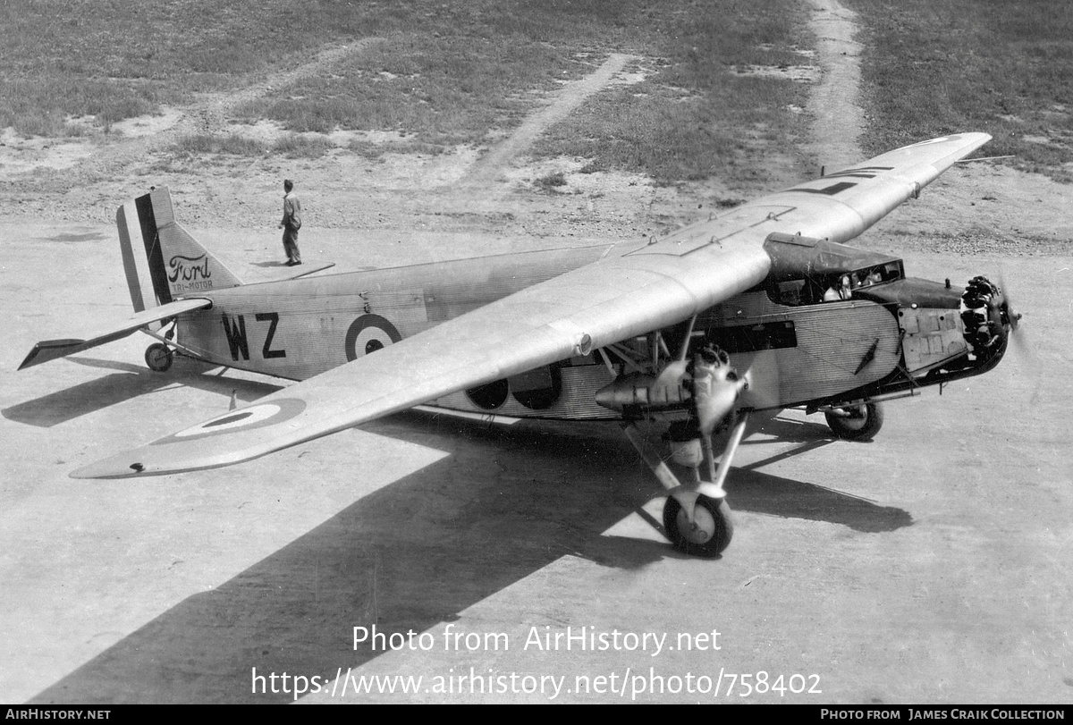 Aircraft Photo of G-CYWZ / WZ | Ford 6-AT-S Tri-Motor | Canada - Air Force | AirHistory.net #758402