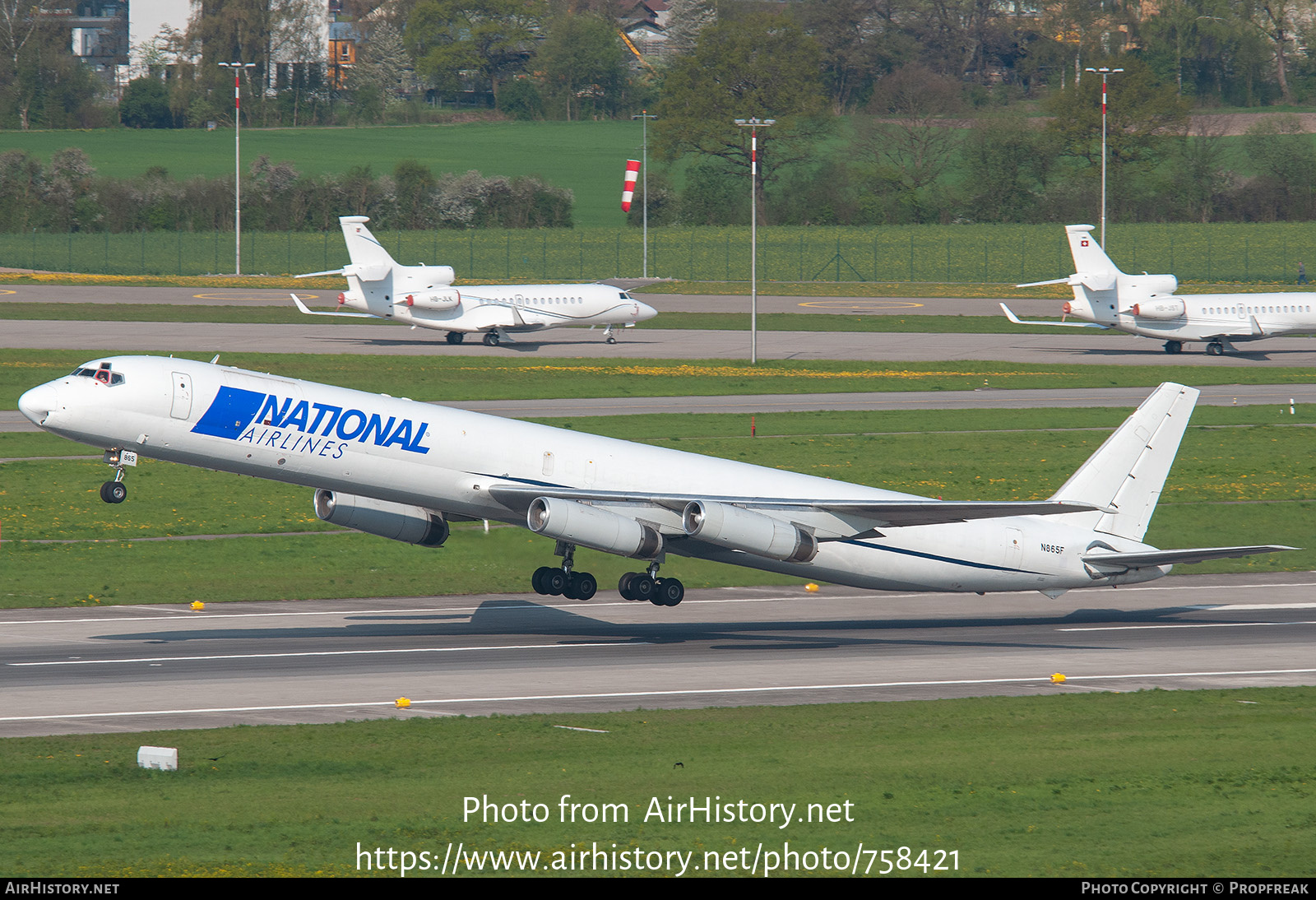 Aircraft Photo of N865F | McDonnell Douglas DC-8-63CF | National Airlines | AirHistory.net #758421