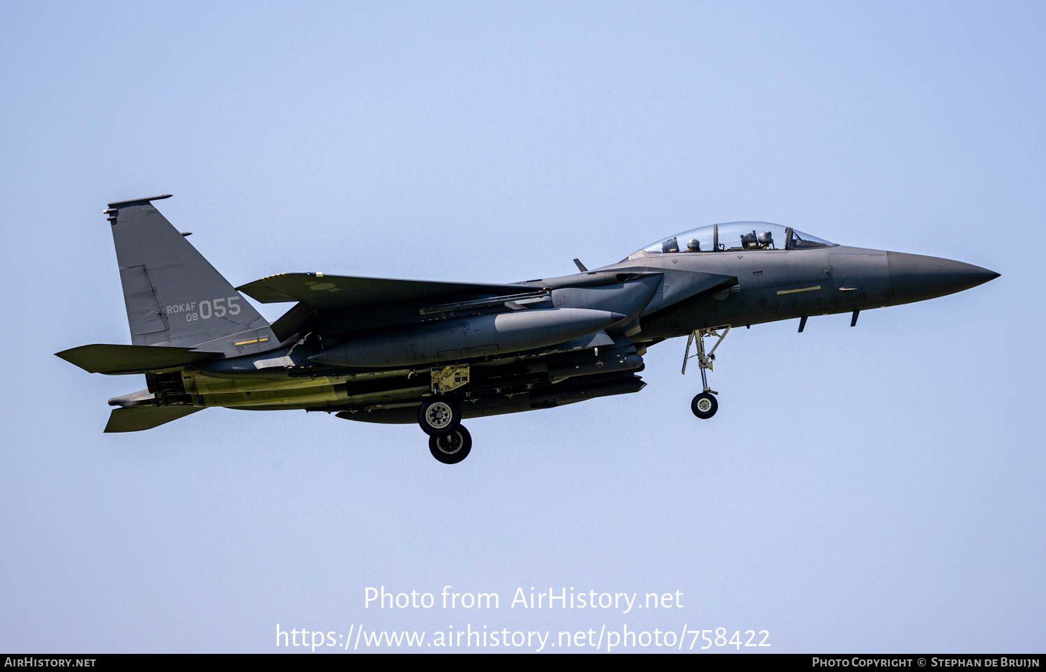 Aircraft Photo of 08-055 | Boeing F-15K Slam Eagle | South Korea - Air Force | AirHistory.net #758422