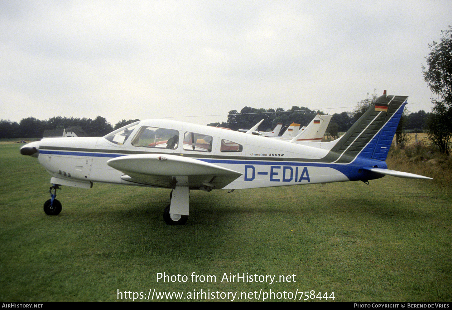 Aircraft Photo of D-EDIA | Piper PA-28R-200 Cherokee Arrow II | AirHistory.net #758444