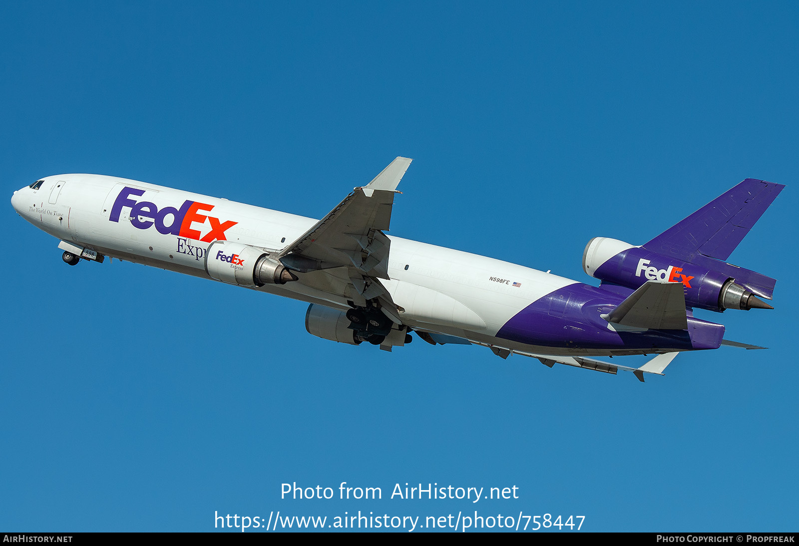 Aircraft Photo of N598FE | McDonnell Douglas MD-11/F | FedEx Express - Federal Express | AirHistory.net #758447