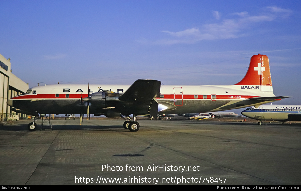 Aircraft Photo of HB-IBS | Douglas DC-6C | Balair | AirHistory.net #758457