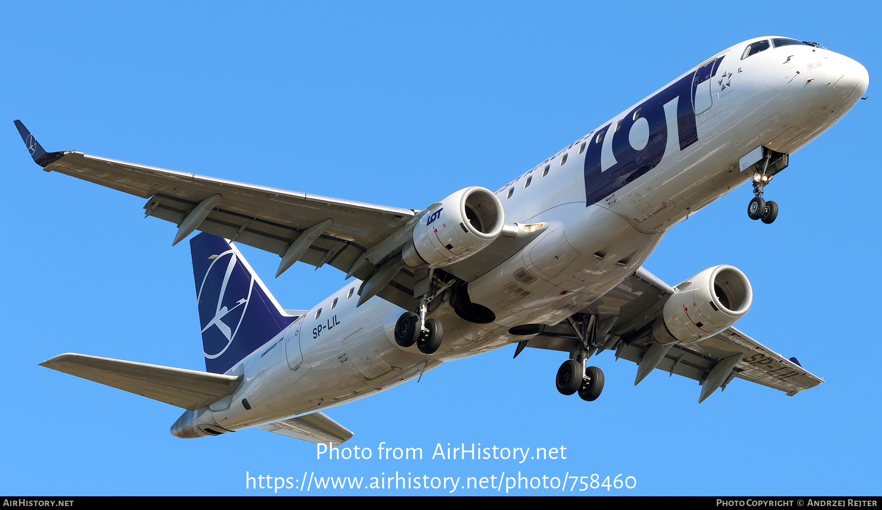 Aircraft Photo of SP-LIL | Embraer 175STD (ERJ-170-200STD) | LOT Polish Airlines - Polskie Linie Lotnicze | AirHistory.net #758460