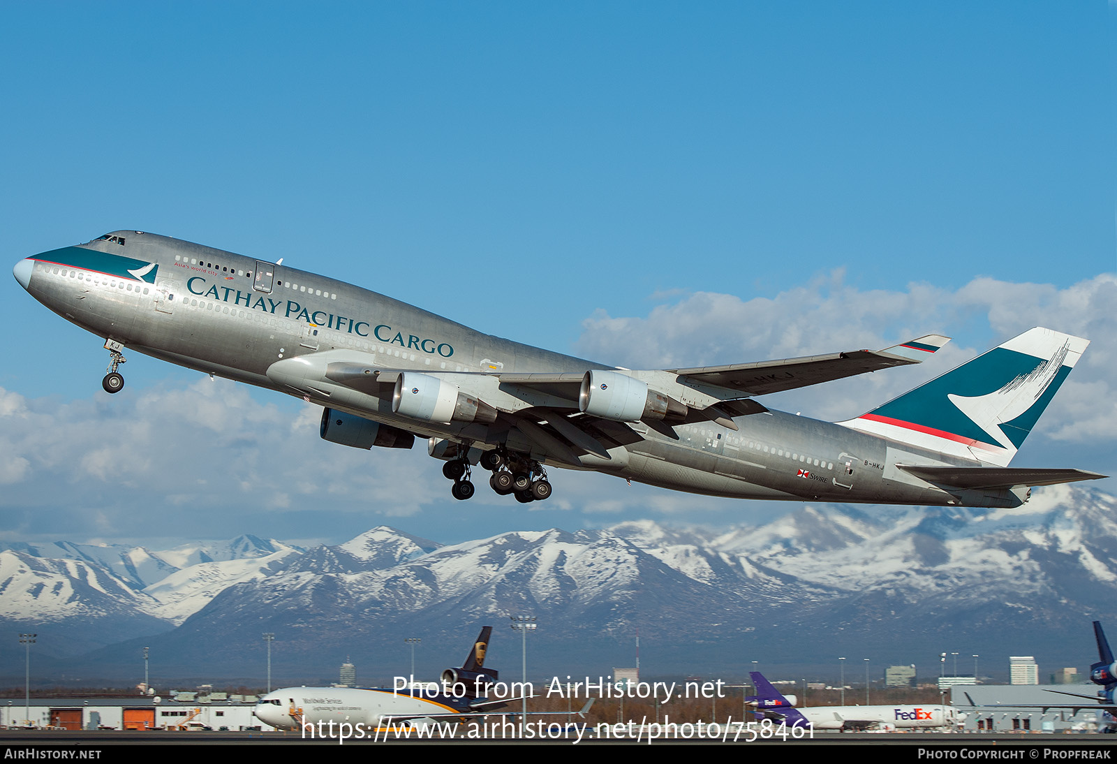 Aircraft Photo of B-HKJ | Boeing 747-412(BCF) | Cathay Pacific Airways Cargo | AirHistory.net #758461