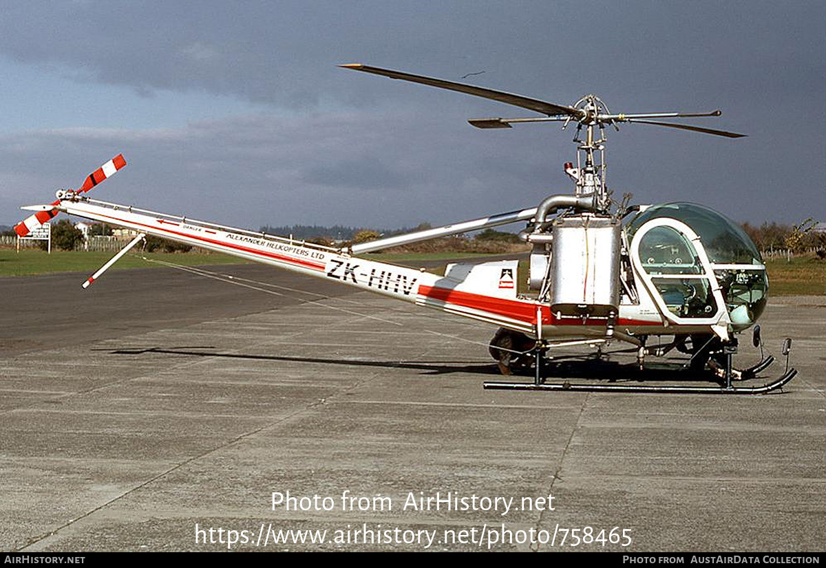 Aircraft Photo of ZK-HHV | Hiller UH-12E | Alexander Helicopters | AirHistory.net #758465