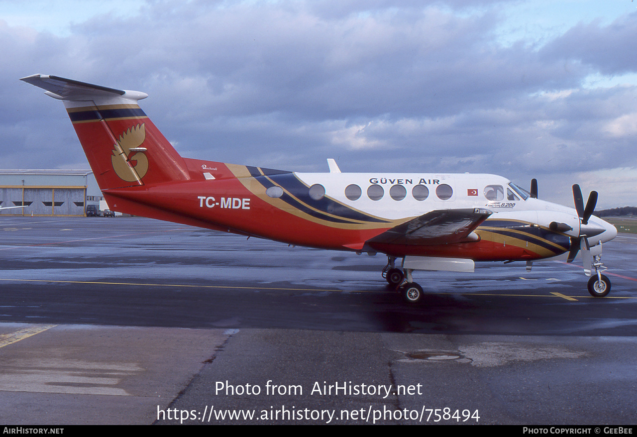 Aircraft Photo of TC-MDE | Beech B200 Super King Air | Güven Air | AirHistory.net #758494